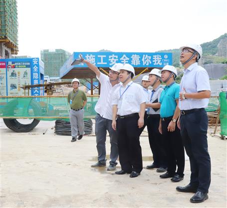 陳禮松到冶建公司麗景嘉苑項(xiàng)目進(jìn)行安全生產(chǎn)大檢查